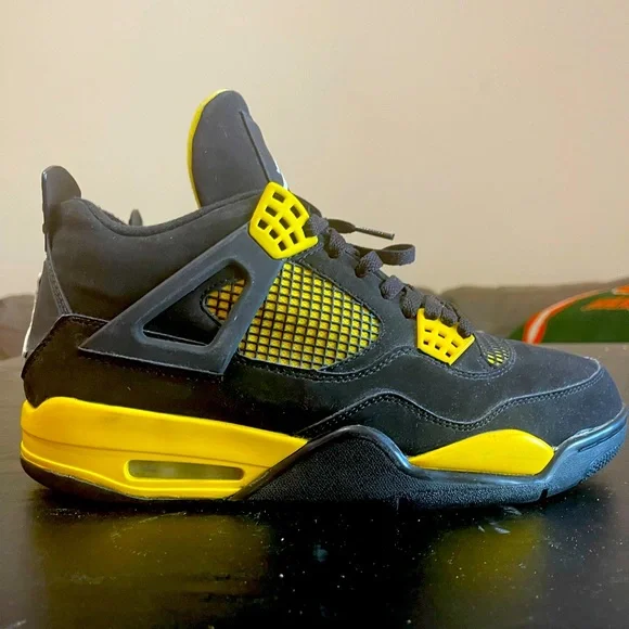 Lightly used Jordan 4 Thunder size 10. Released Christmas 2012 Air Jordan 4 Retro Thunder 2012 308497-008 Size 13 | eBay main image 3